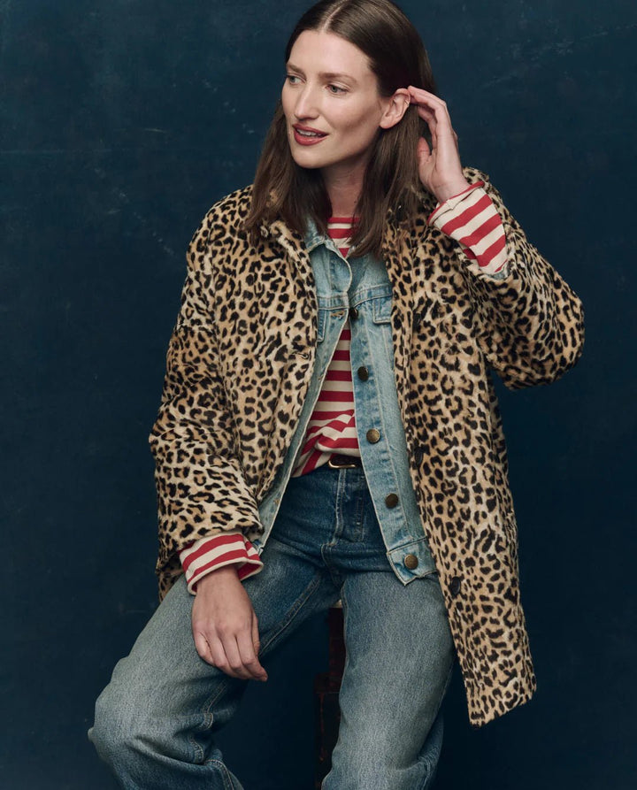 The Great - Vintage Leopard Car Coat - Kalifornia Jean Bar