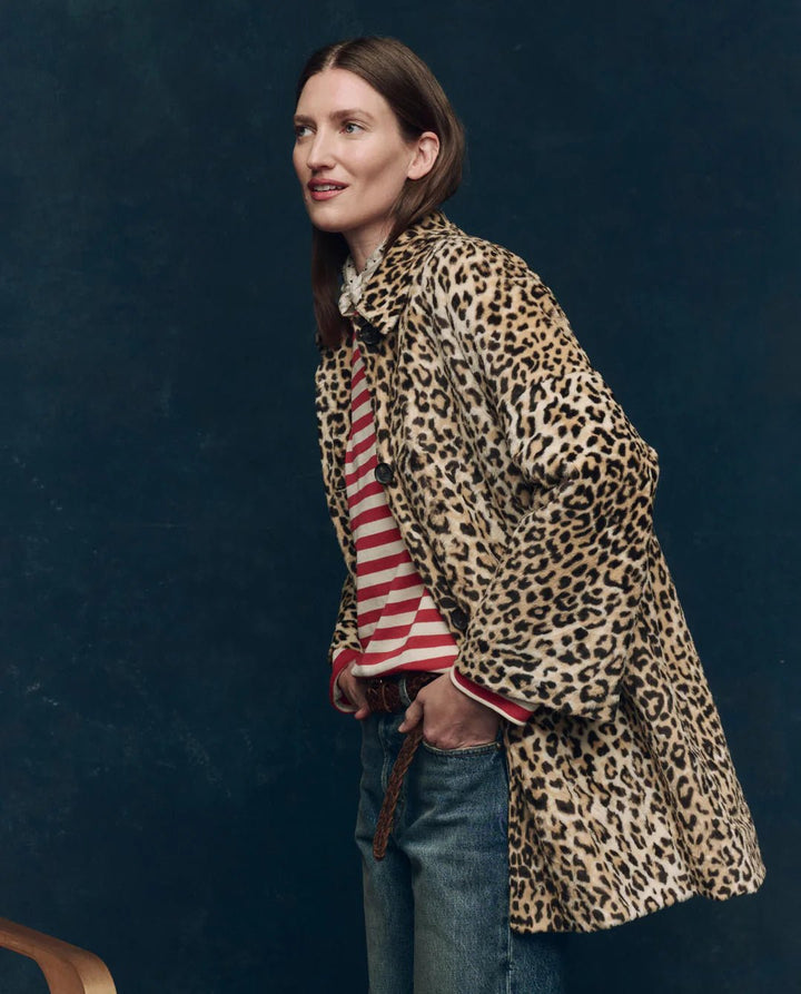 The Great - Vintage Leopard Car Coat - Kalifornia Jean Bar