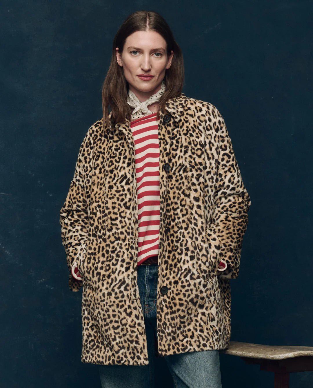 The Great - Vintage Leopard Car Coat - Kalifornia Jean Bar