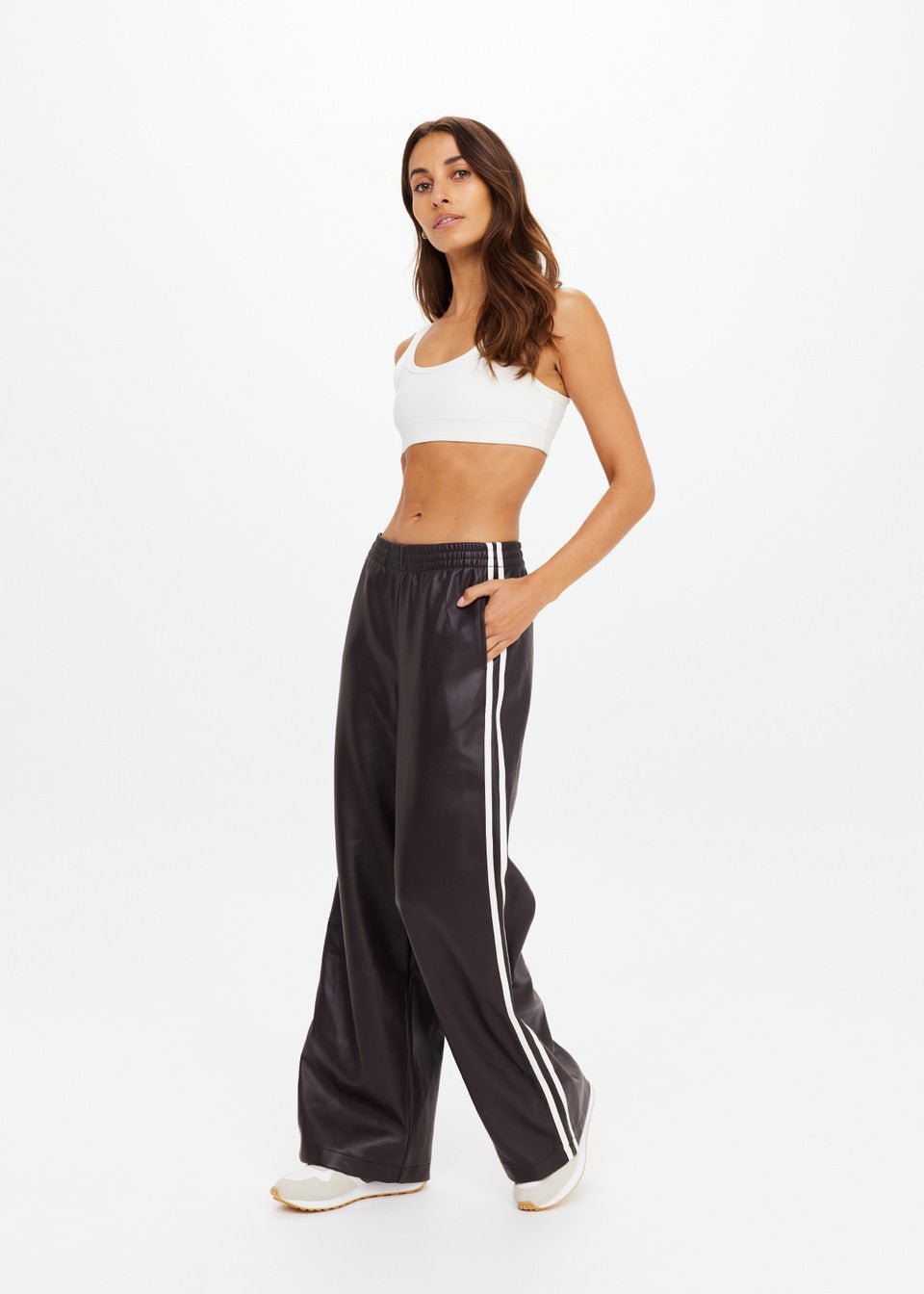 The Upside - Ebony Vegan Leather Twilight Pant - Kalifornia Jean Bar