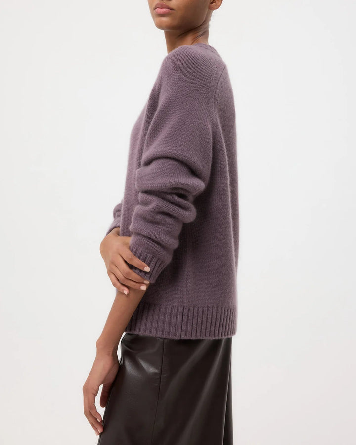 TWP - Smoked Lavender New Jill Cashmere Crewneck - Kalifornia Jean Bar