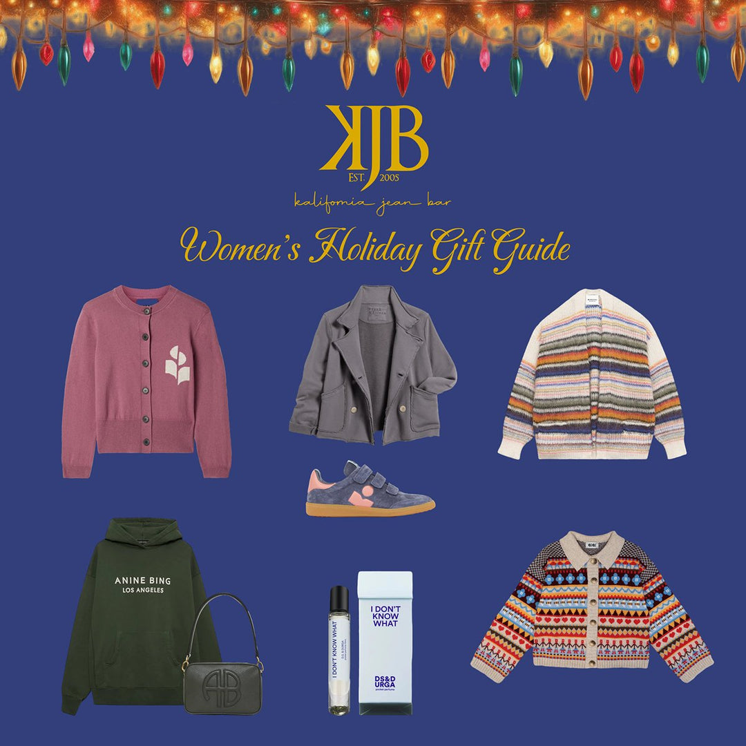 HOLIDAY GIFT GUIDE FOR HER - Kalifornia Jean Bar Clothing Boutique Downtown Napa Truckee Sonoma Clare V Brochu Walker Mother