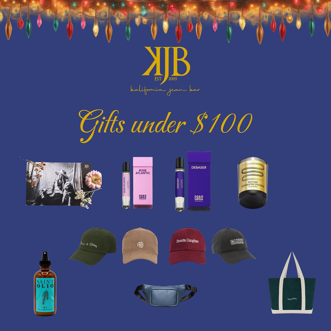 HOLIDAY GIFTS UNDER $100 - Kalifornia Jean Bar Clothing Boutique Downtown Napa Truckee Sonoma Candles Fragrance Men Women Hat