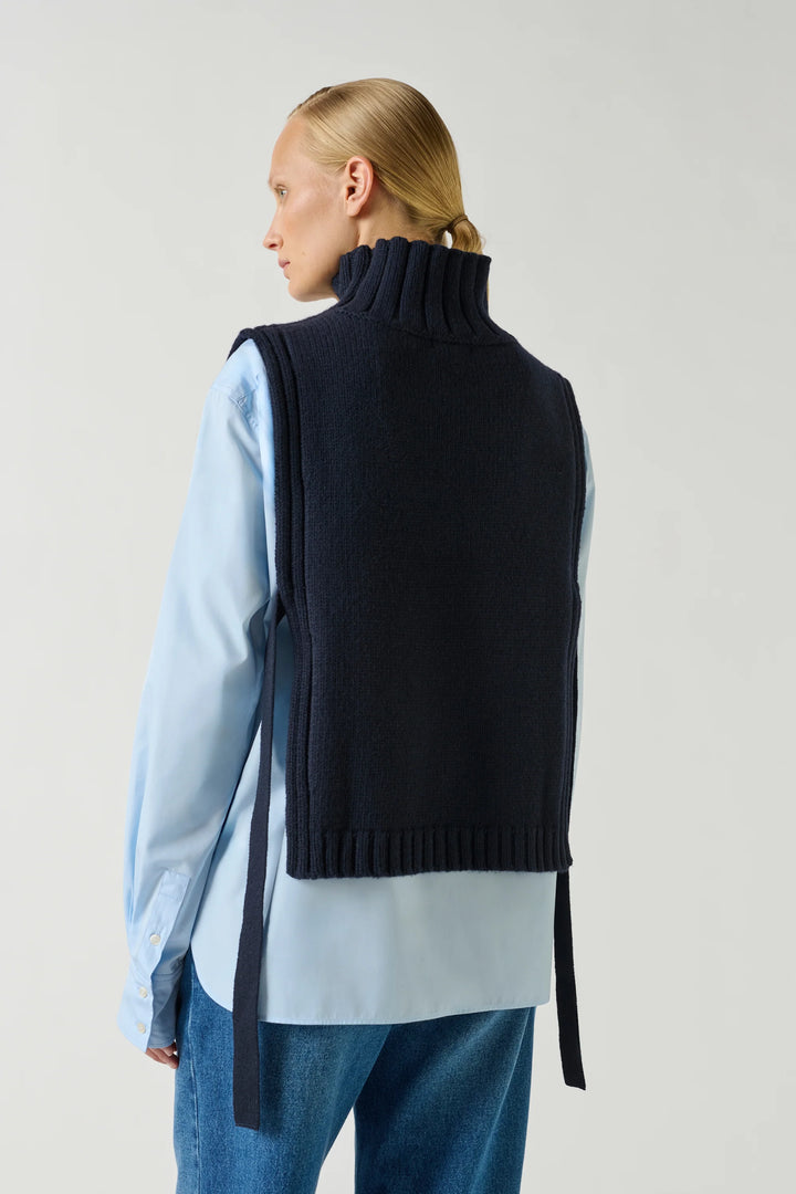 Soeur - OR Wool Pullover in Navy