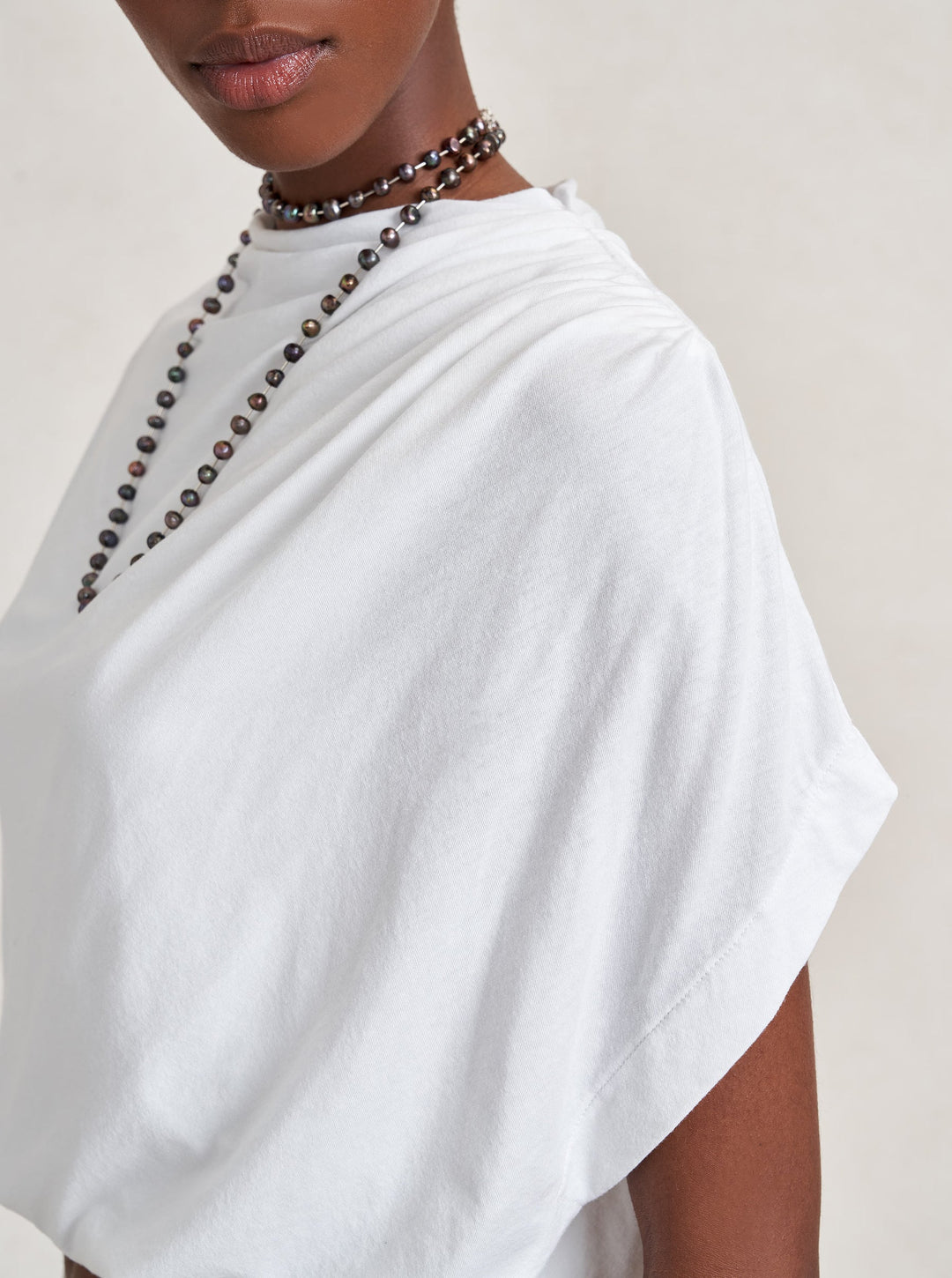 La Ligne - Jersey Milla Top in White