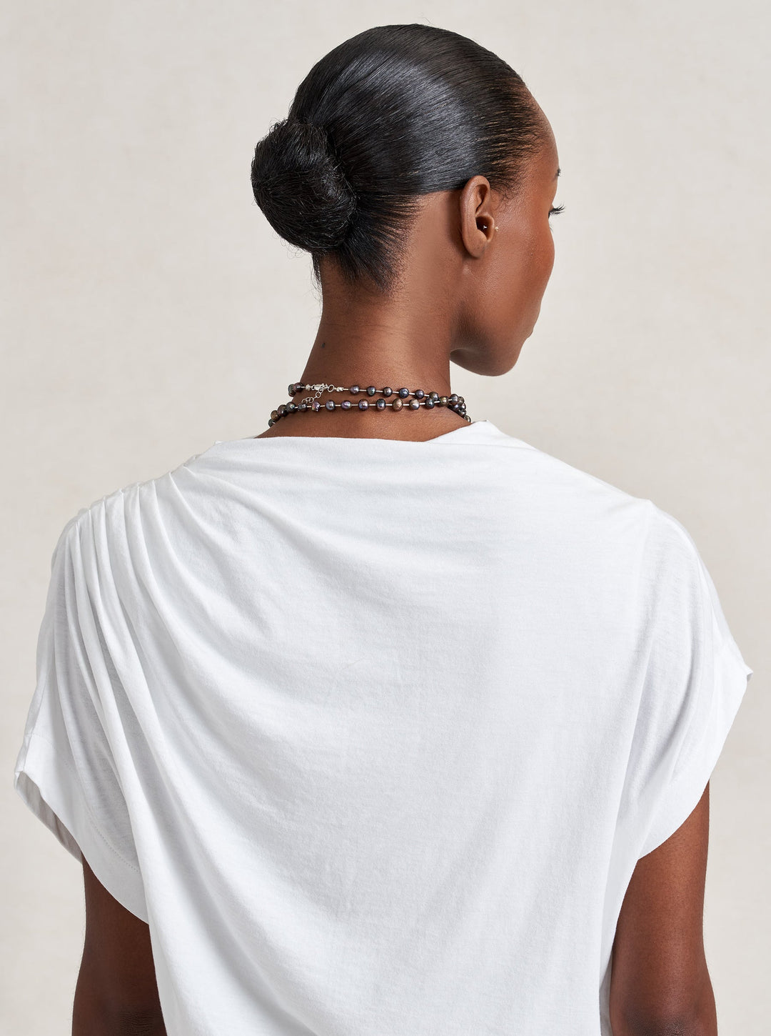 La Ligne - Jersey Milla Top in White