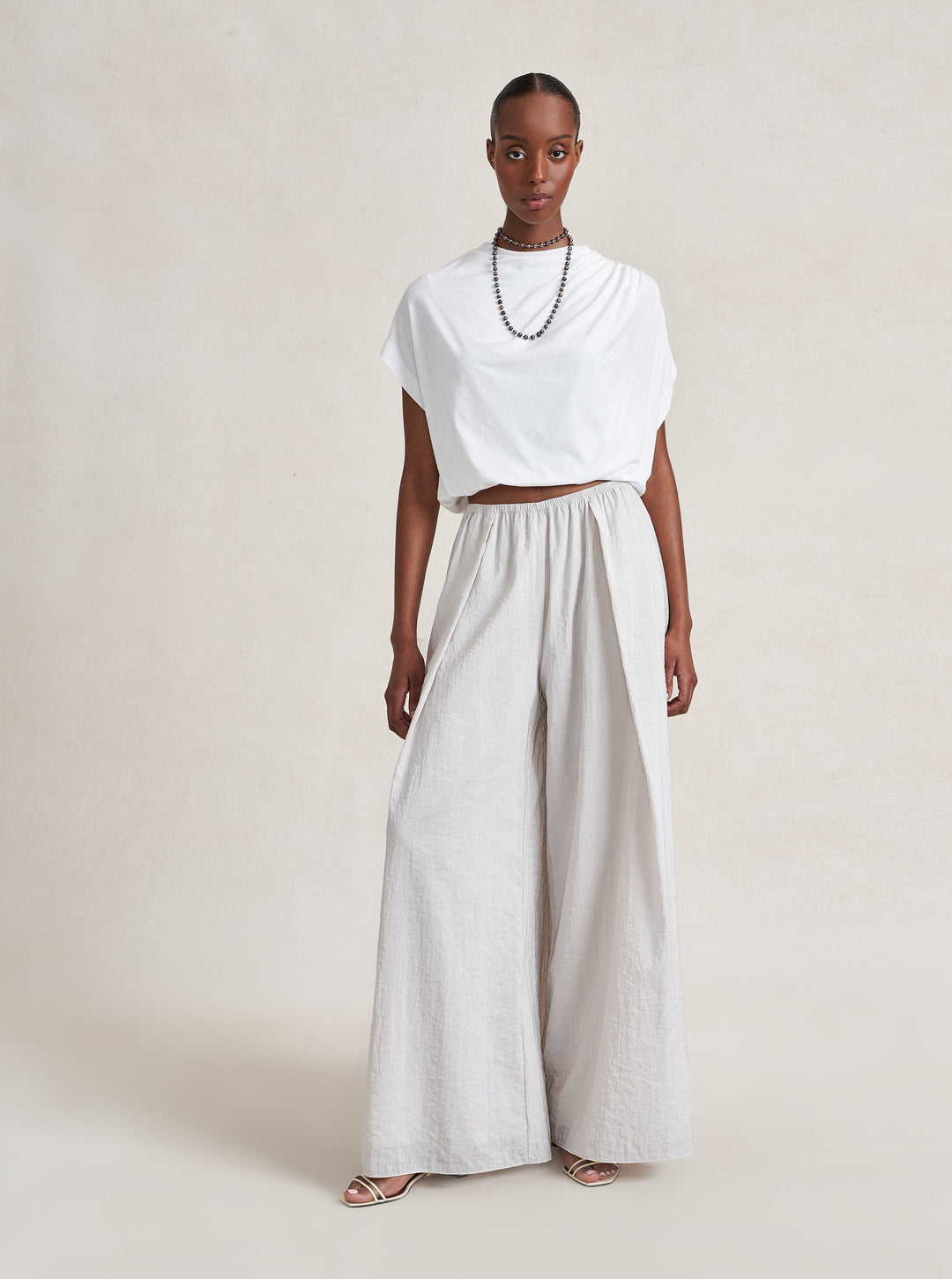 La Ligne - Jersey Milla Top in White