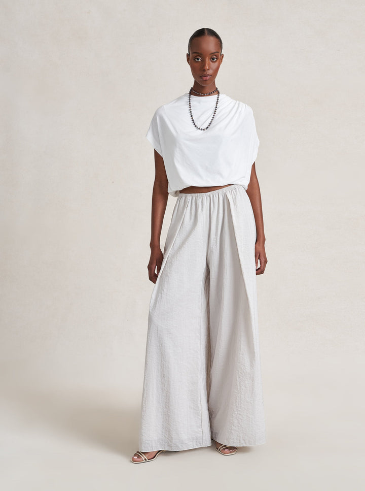 La Ligne - Jersey Milla Top in White
