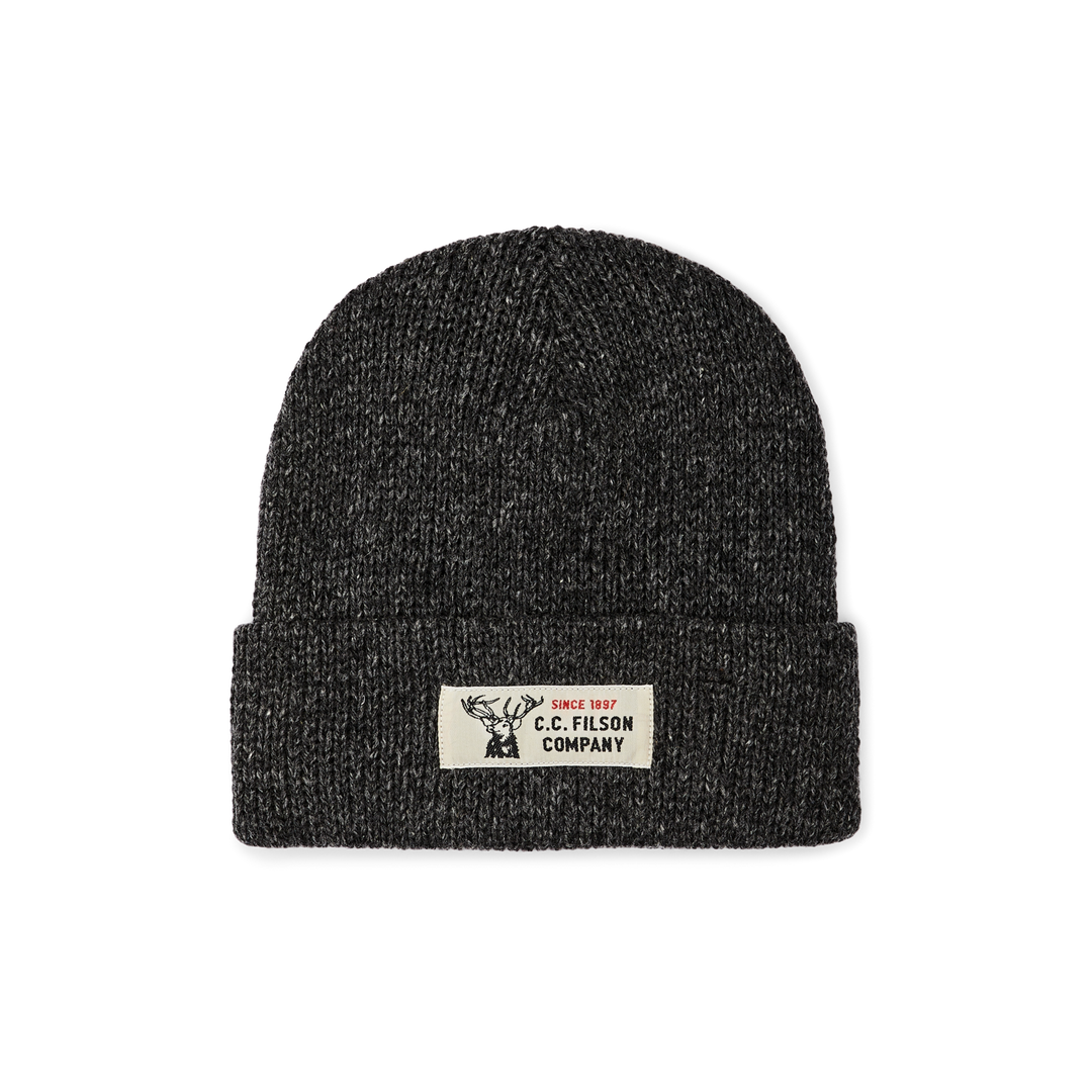 Filson - Charcoal/Black Lined Ragg Wool Beanie - Kalifornia Jean Bar