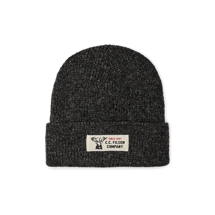 Filson - Charcoal/Black Lined Ragg Wool Beanie - Kalifornia Jean Bar
