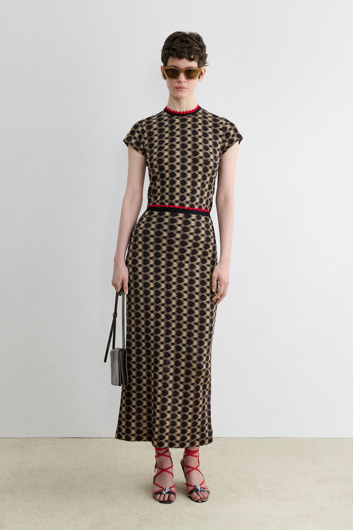 Rachel Comey - Mead Tee Brown Argyle