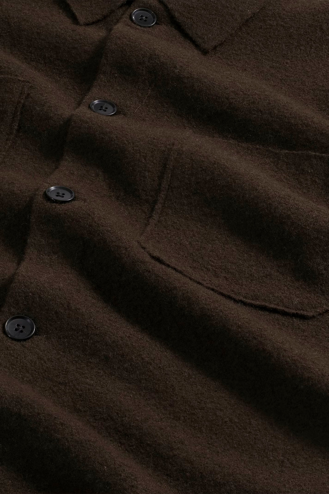 NN. 07 - Jonas Boiled Wool Overshirt in Demitasse