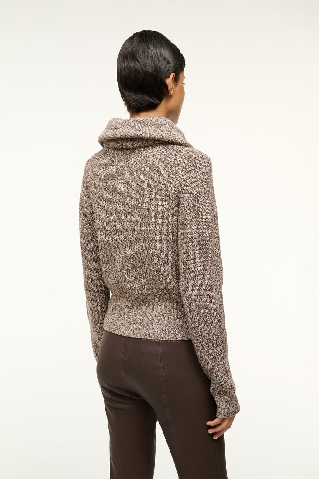 Staud - Mocha Melange Christopher Sweater