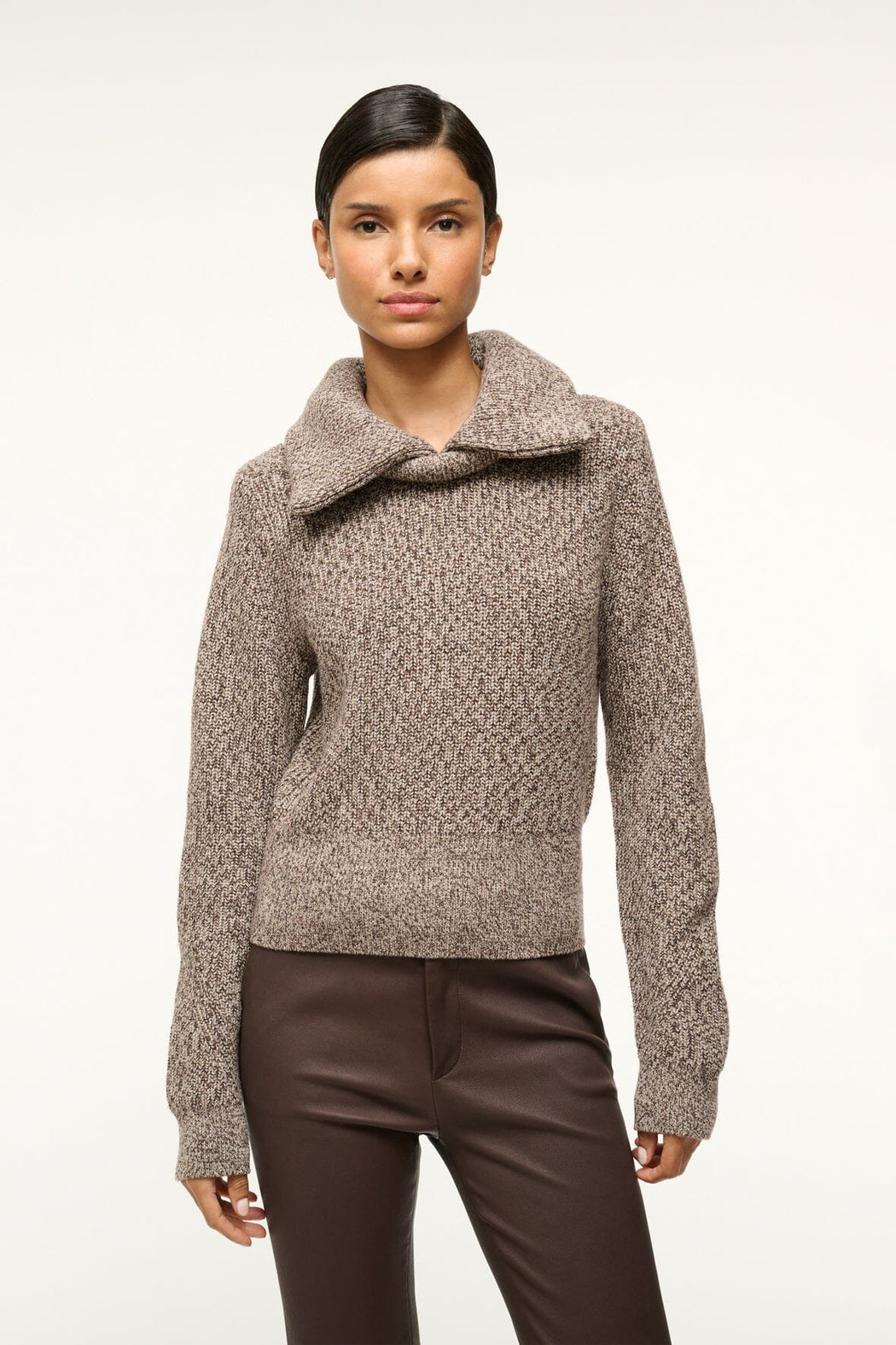 Staud - Mocha Melange Christopher Sweater