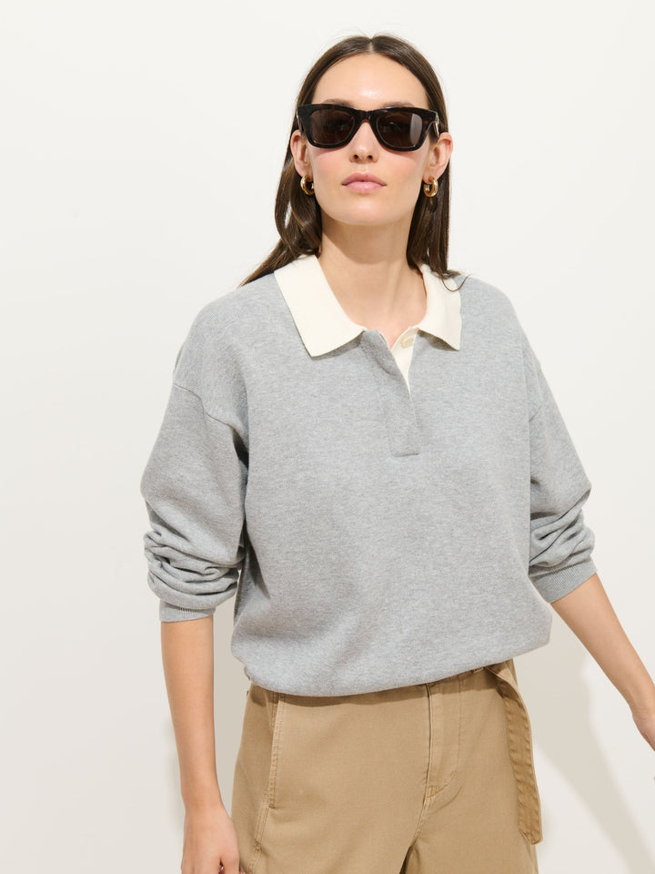 Alex Mill - Bond St. Polo Grey Flannel