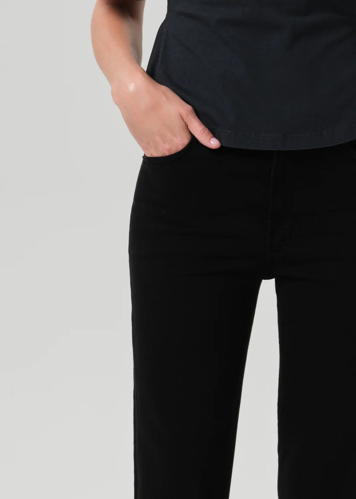 Citizens of Humanity - Plush Black Caia Straight Leg Jean