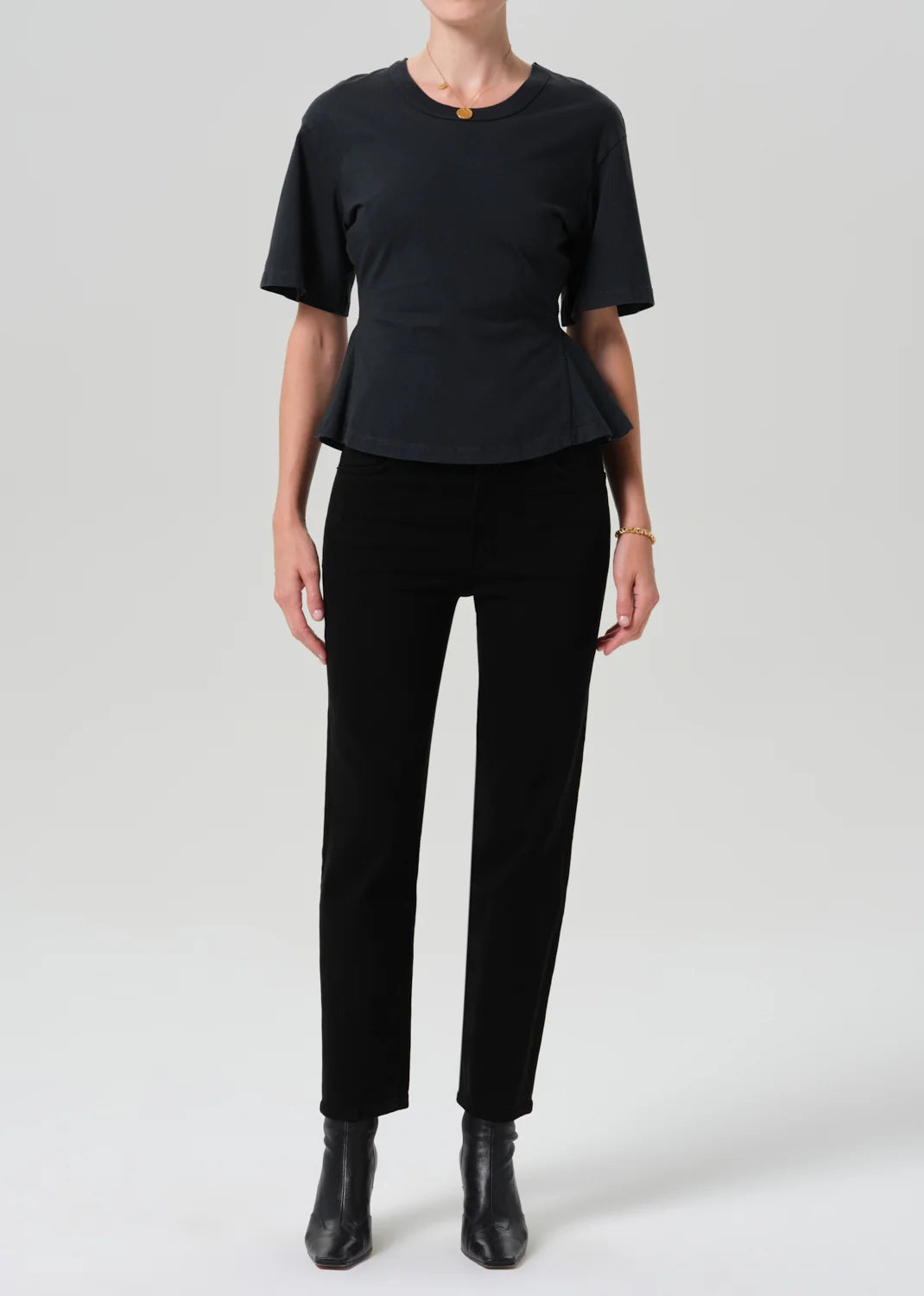Citizens of Humanity - Plush Black Caia Straight Leg Jean