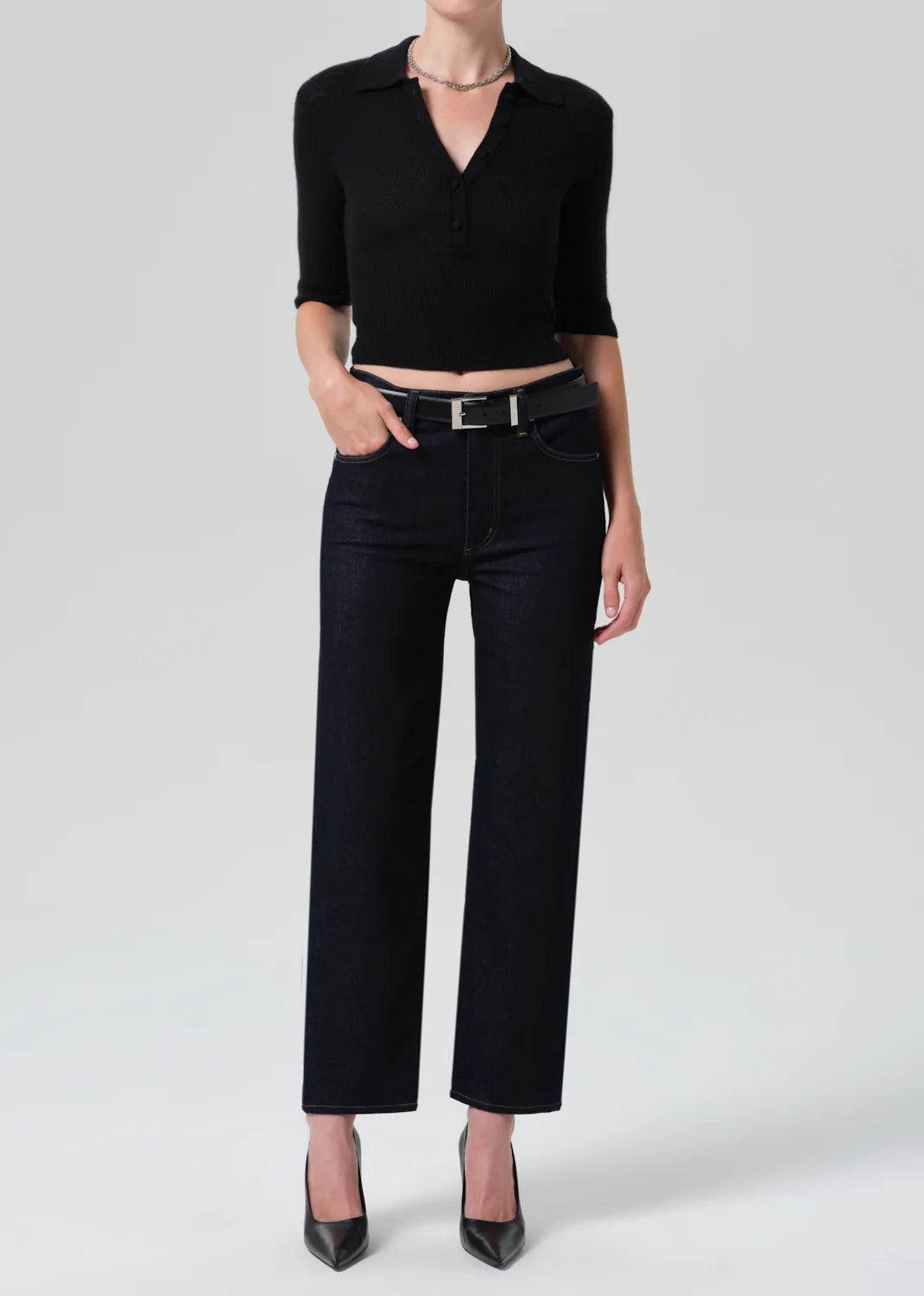 Citizens of Humanity - Inky Rinse Palma Straight Leg Jean