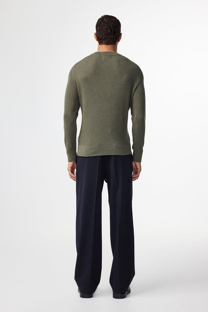 NN. 07 - Kevin Ribbed Sweater Capers Organic Cotton