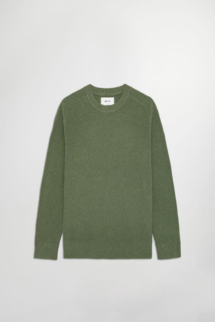 NN. 07 - Kevin Ribbed Sweater Capers Organic Cotton