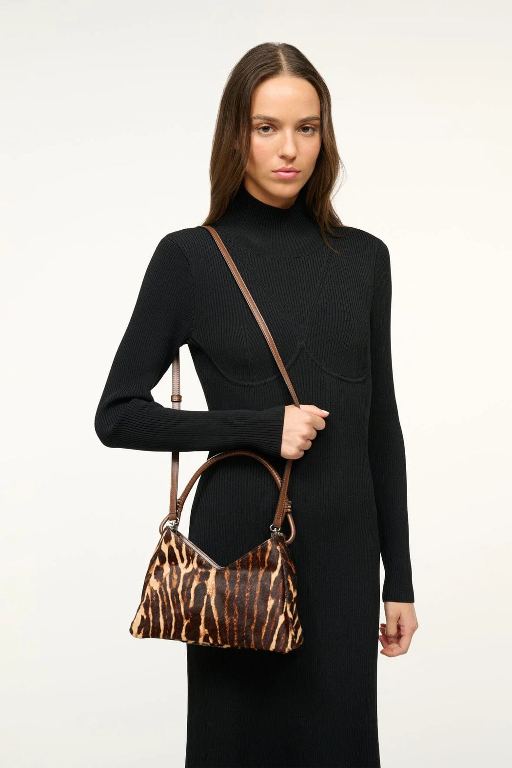 Staud - Valerie Shoulder bag in Leopard