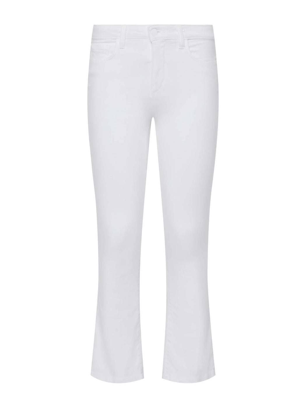 L’Agence - Mira Crop Micro Boot in Blanc