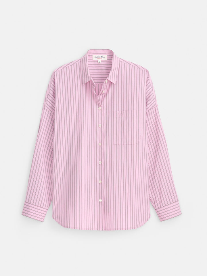 Alex Mill - Jo Pink Striped Shirt Cotton Poplin