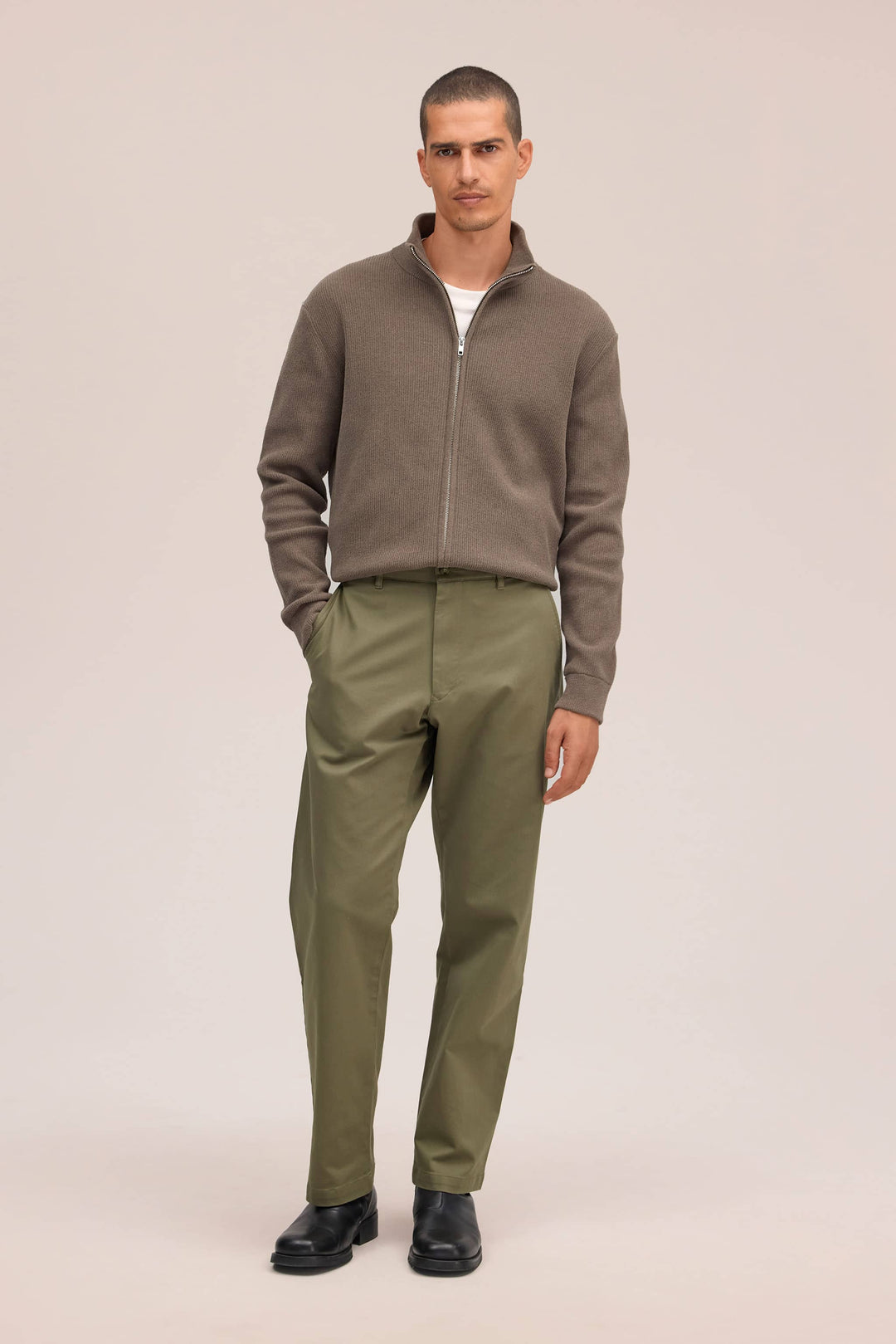 NN. 07 - Danny Full Zip in Mable Husk - Kalifornia Jean Bar