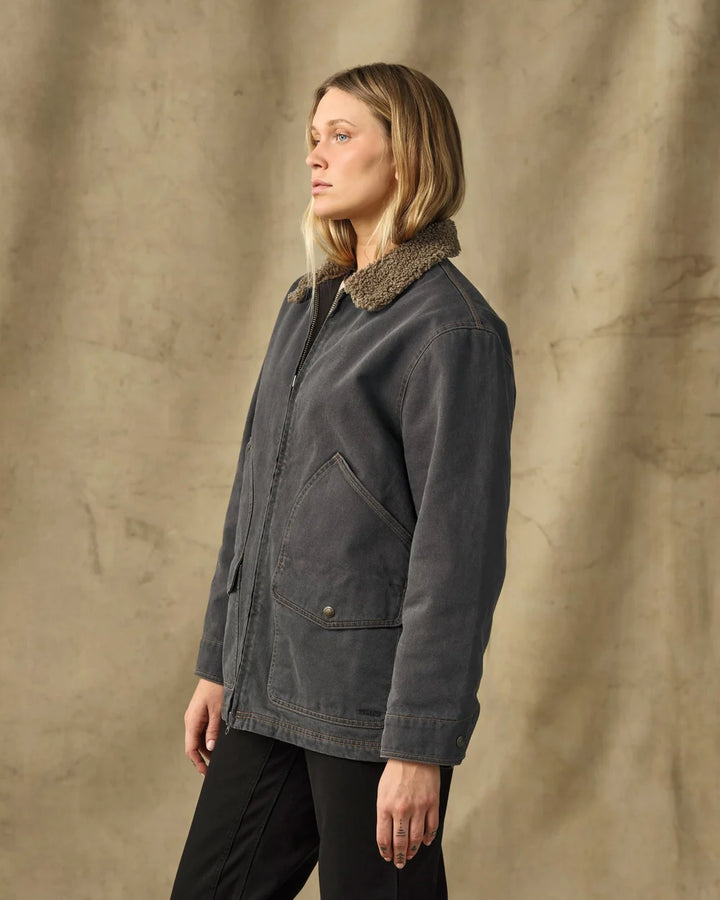 Filson - Women's Black Denim Insulated Outfitter Coat