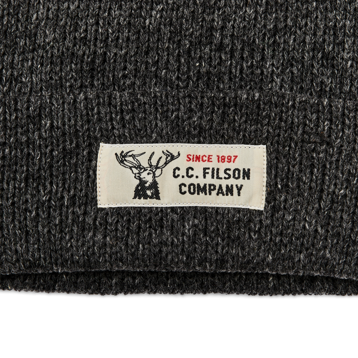 Filson - Charcoal/Black Lined Ragg Wool Beanie - Kalifornia Jean Bar