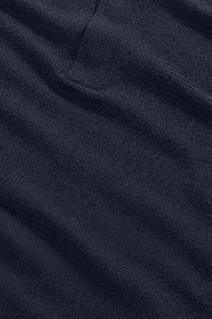 NN. 07 - Sammy Polo Navy Blue Silk Cotton