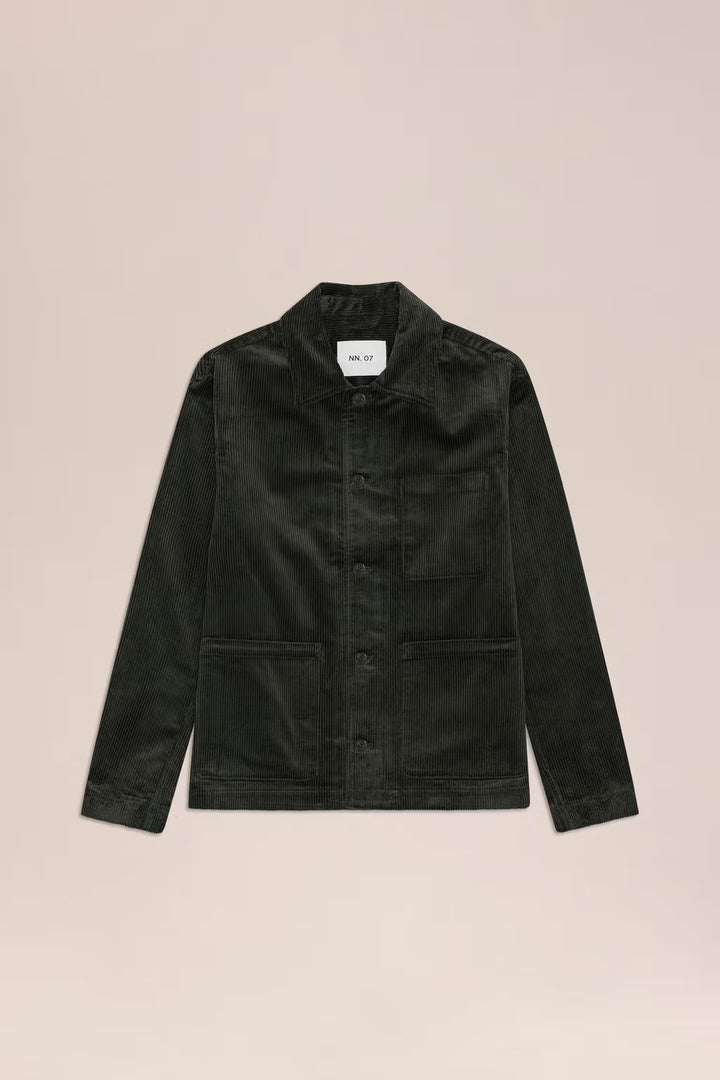 NN. 07 - Morgan Casual Corduroy Overshirt Army Green