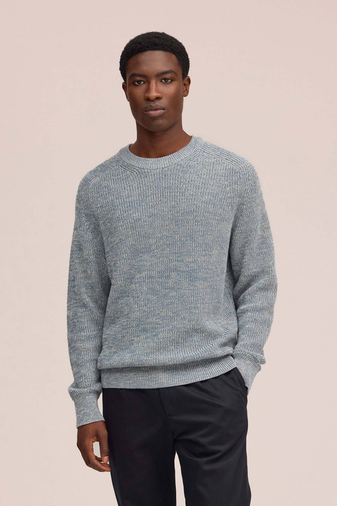 NN. 07 - Evan Crewneck in Concrete Sky - Kalifornia Jean Bar