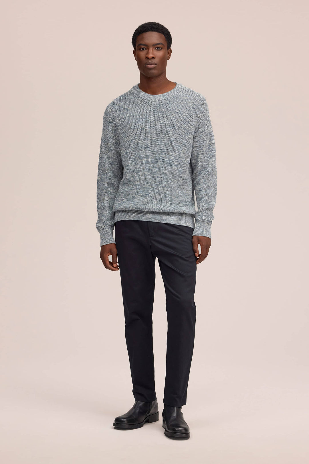 NN. 07 - Evan Crewneck in Concrete Sky - Kalifornia Jean Bar