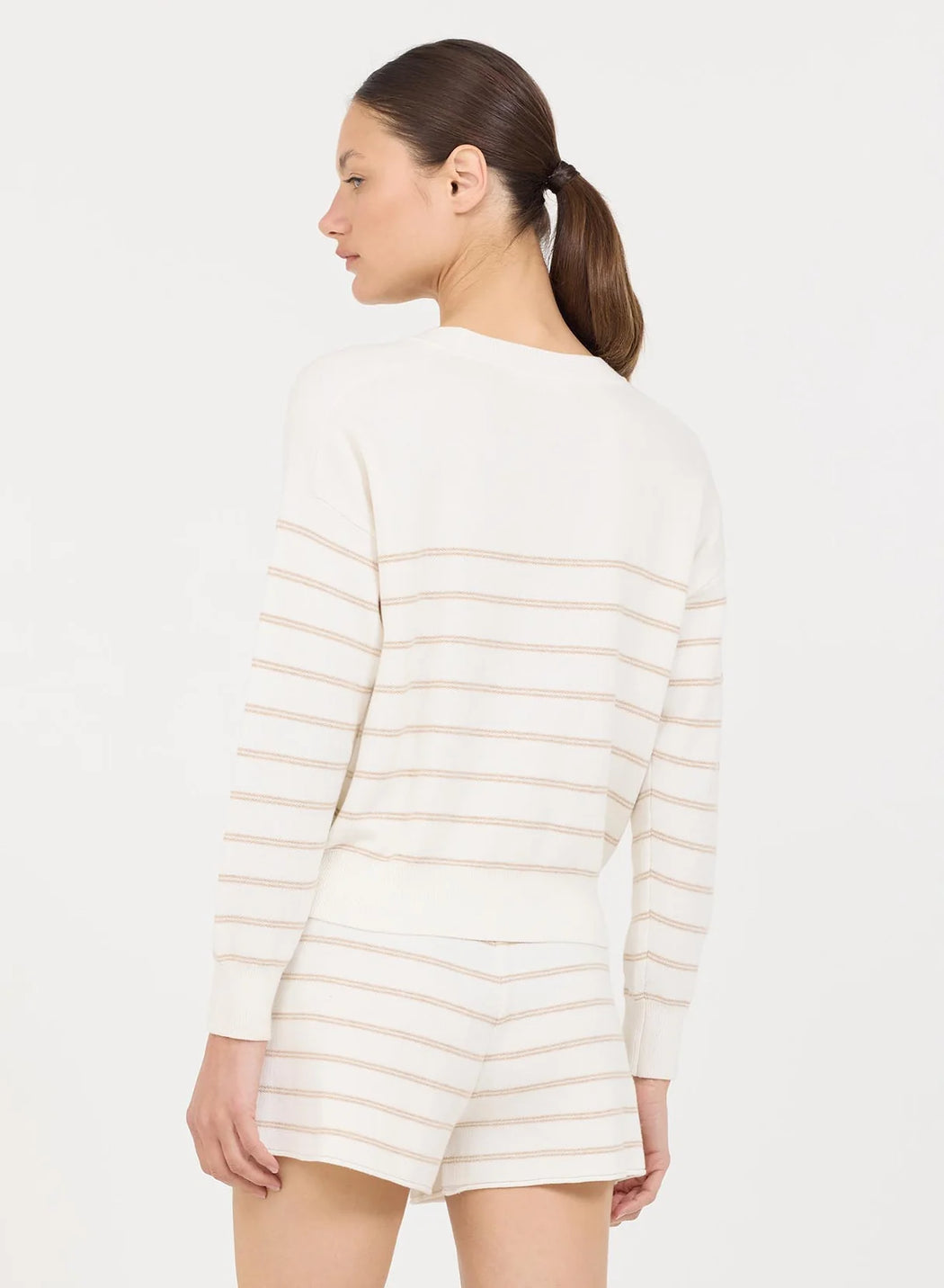 One Grey Day - Warwick Pullover Oatmeal/White Combo