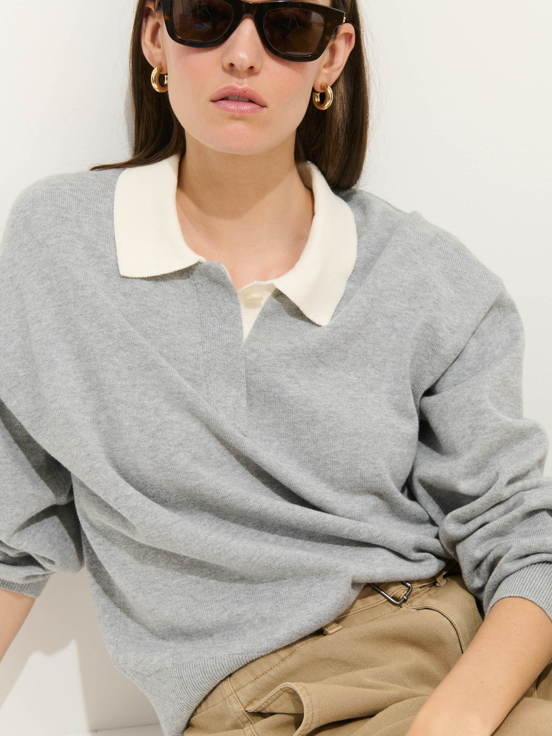 Alex Mill - Bond St. Polo Grey Flannel
