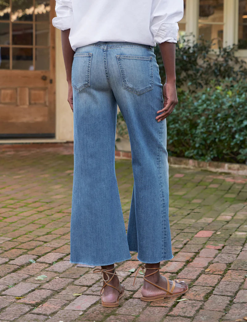 Frank & Eileen - Light Wash Indigo Galway Gaucho Jean