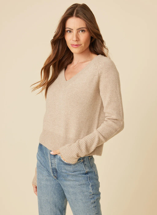 One Grey Day - Blakely Oatmeal Vneck