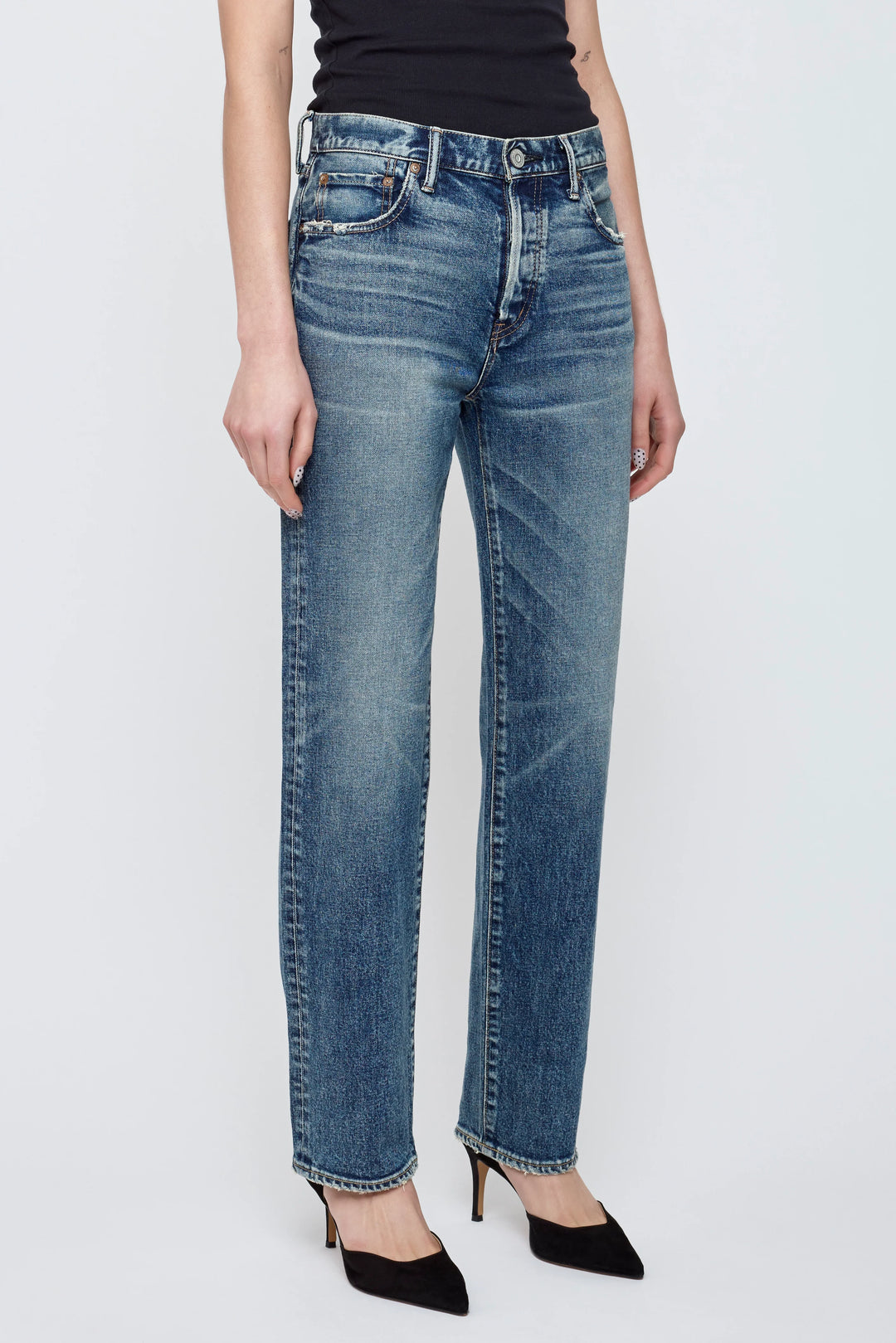 Moussy - Fellsmere Straight in Dark Blue