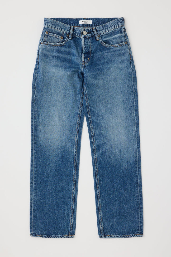 Moussy - Wheeling Straight Low Jeans in Blue