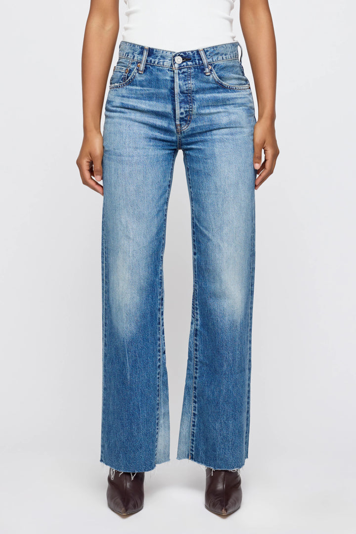 Moussy - Remake Flare Asheville Jean in Blue