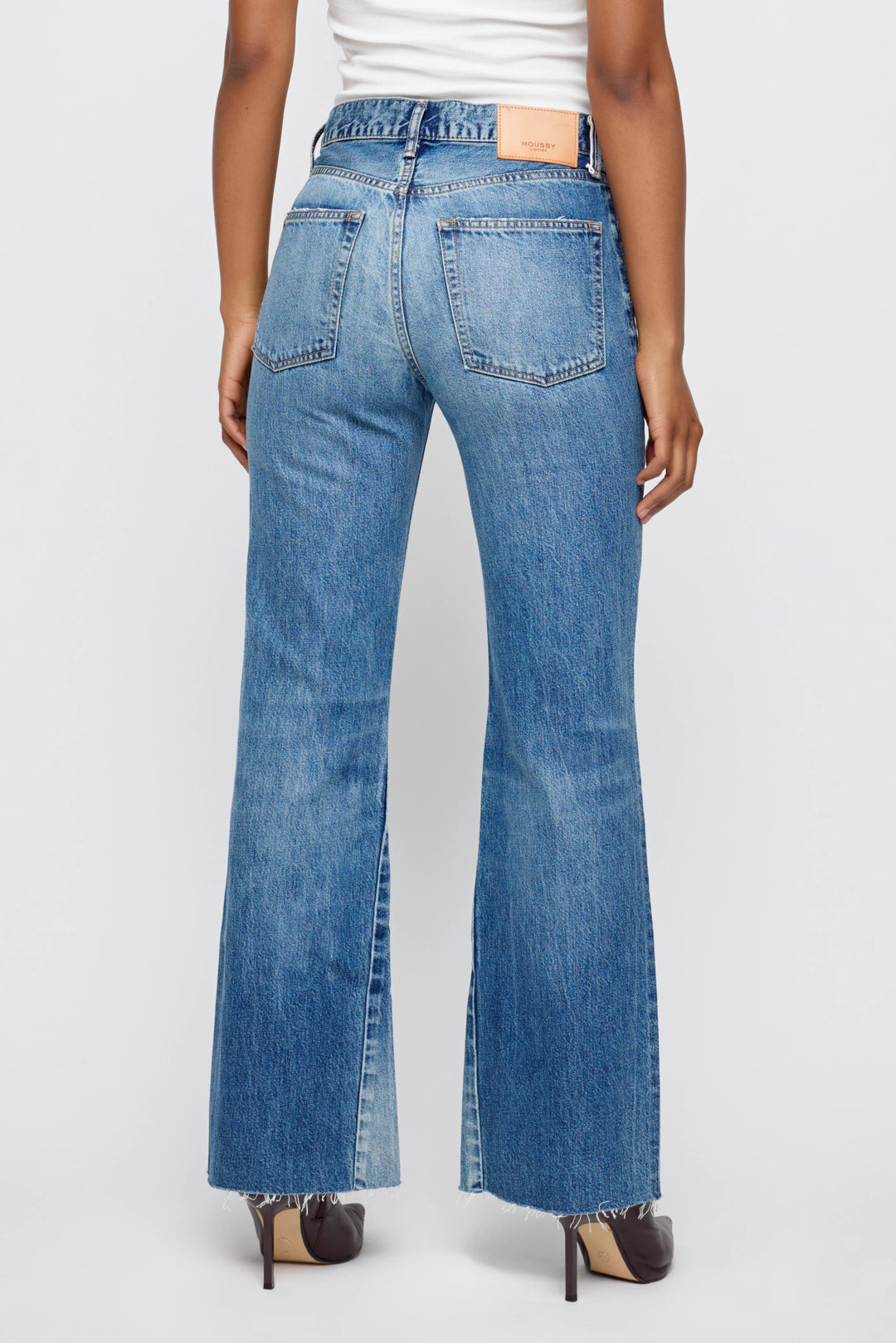 Moussy - Remake Flare Asheville Jean in Blue