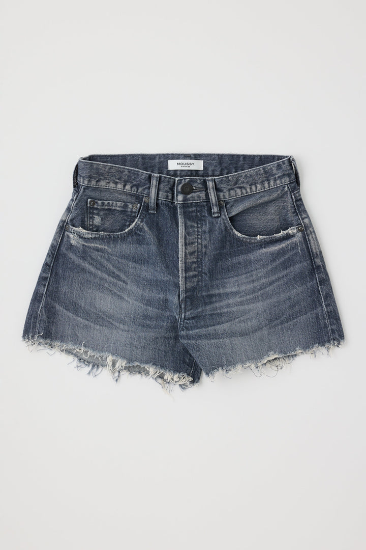 Moussy - Glenview Denim Shorts in Light Black