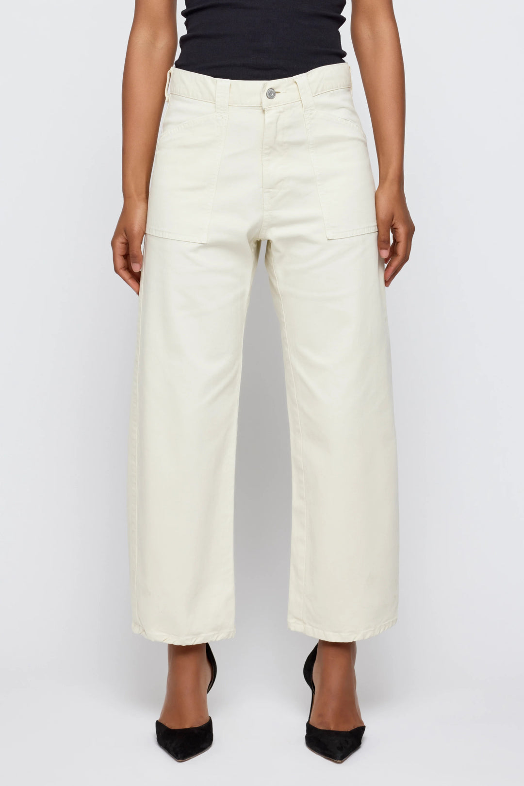 Moussy - Gusset Cargo Pomonok Pant in Ivory