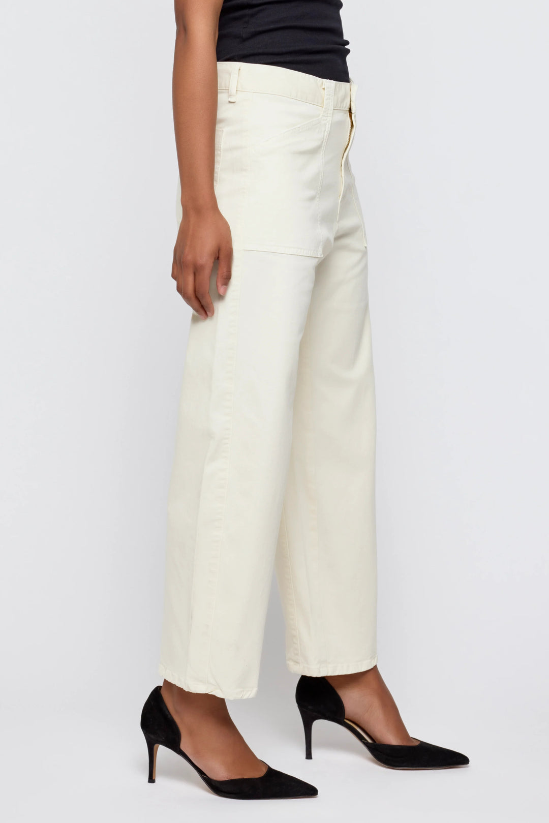 Moussy - Gusset Cargo Pomonok Pant in Ivory