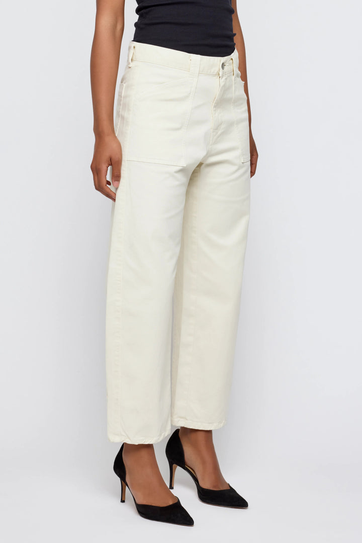 Moussy - Gusset Cargo Pomonok Pant in Ivory