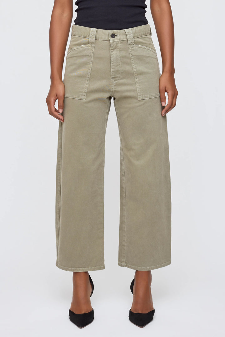Moussy - Pomonok Gusset Cargo Khaki Pant