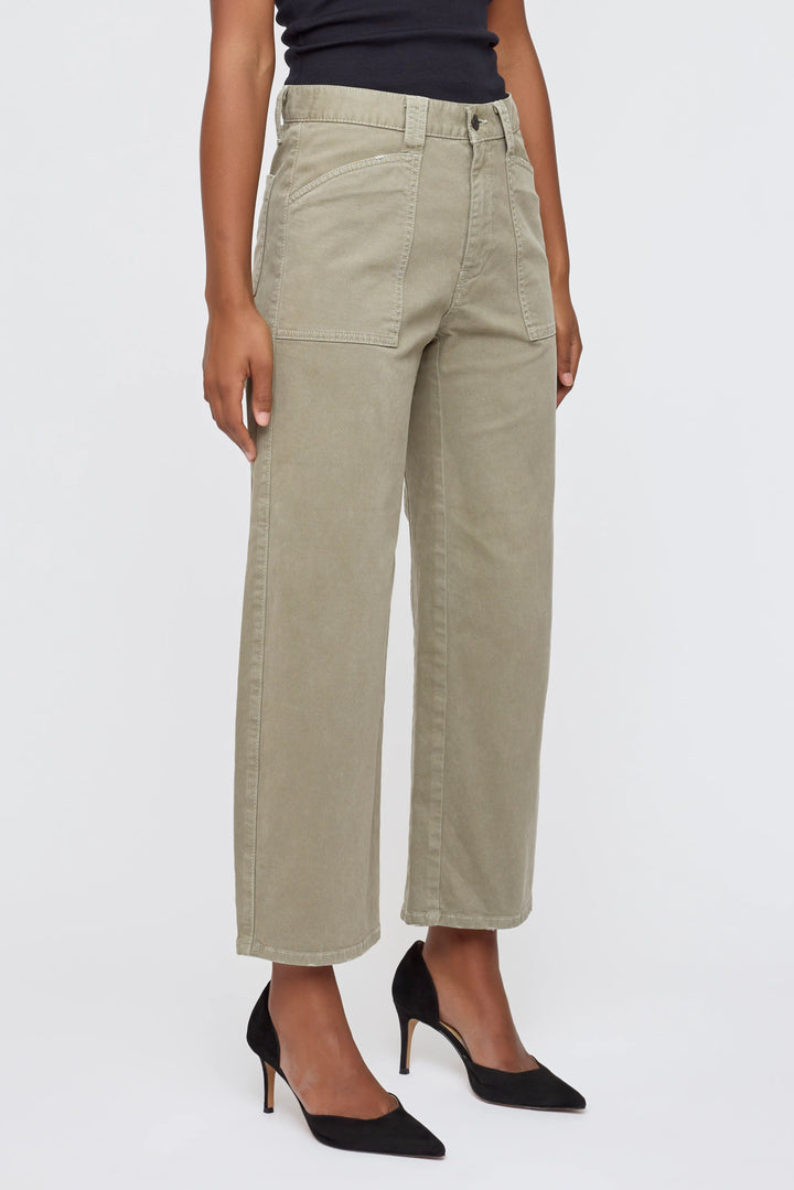 Moussy - Pomonok Gusset Cargo Khaki Pant