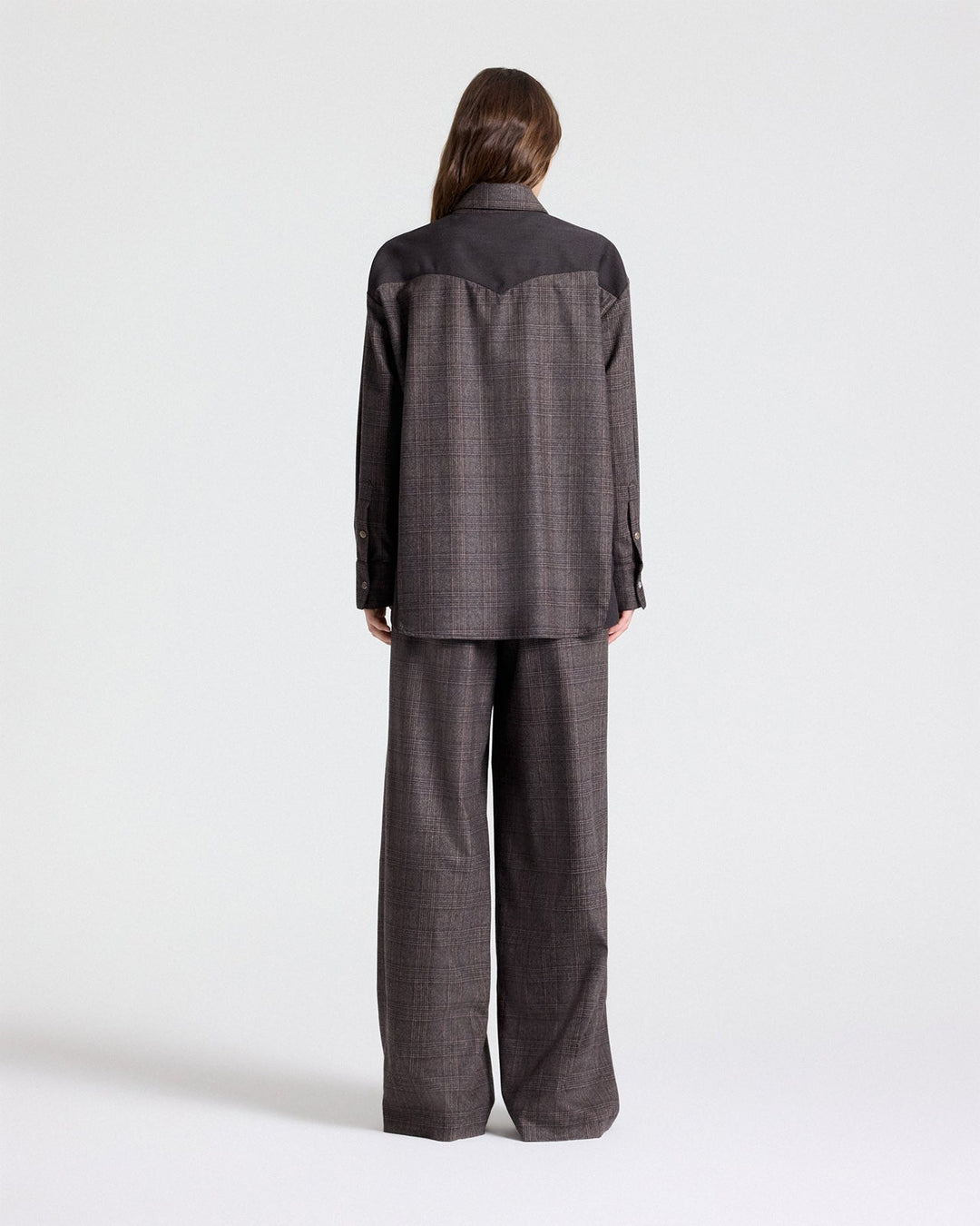TWP - Austin Shirt - Chocolate Multi / Dark Chocolate