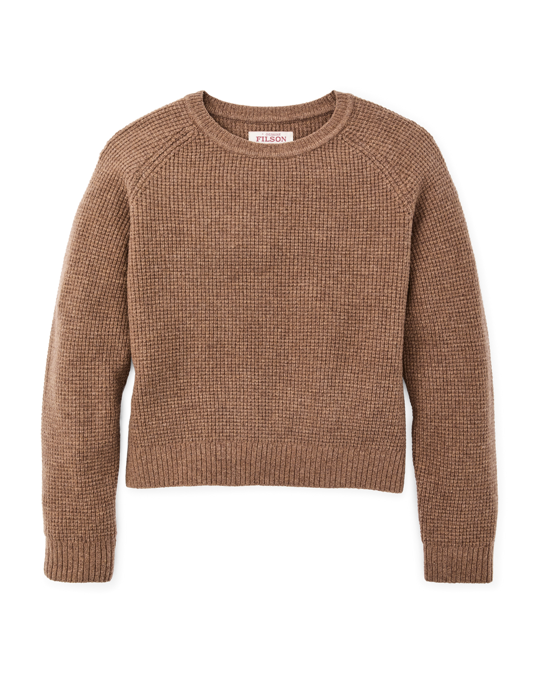 Filson - Women's Waffle Knit Merino Sweater in Brown Heather - Kalifornia Jean Bar